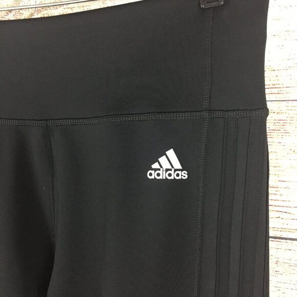 Adidas Climalite Capri Leggings Black Athletic Medium - Picture 3 of 9